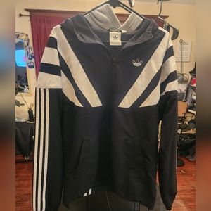 Men's small rare Adidas windbreaker type jacket